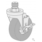Caster -Swivel 3" (Locking) 107993